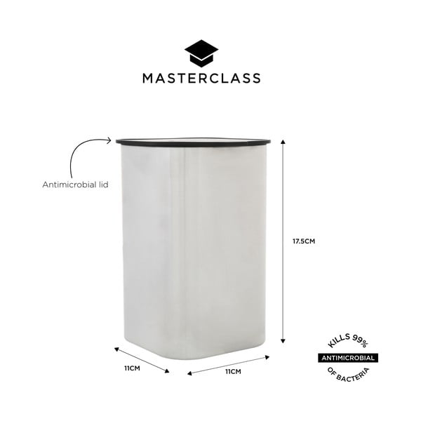 Élelmiszertartó rozsdamentes acél doboz Masterclass – Kitchen Craft-image-2