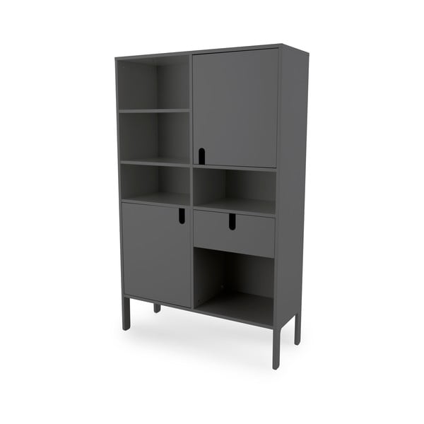 Uno szürke könyvespolc, magasság 176 cm - Tenzo-image-2