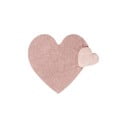 Rózsaszín mosható kézi szövésű pamut gyerek szőnyeg 160x180 cm Puffy Love – Lorena Canals