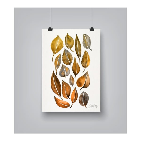 Rusy Fall Leaves by Cat Coquillette 30 x 42 cm-es plakát