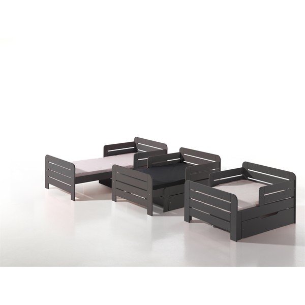 Jumper barna ágy alatti tárolórendszer, szélesség 130 cm - Vipack-image-1