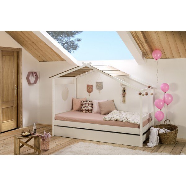 Nayah fehér gyerekágy kihúzható résszel, 90 x 190 cm - Marckeric-image-3