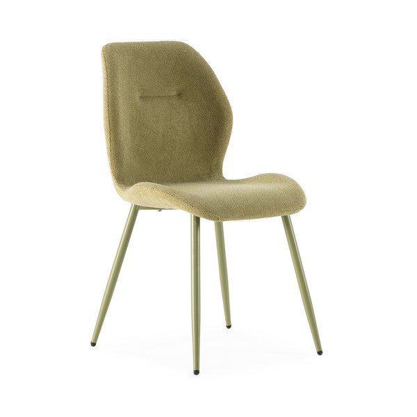 Zöld kárpitozott étkezőszék szett 4 db-os Ansu – Marckeric