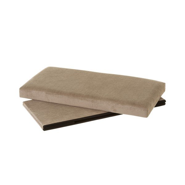 Bézs bársony puff Velvet – Casa Selección-image-2