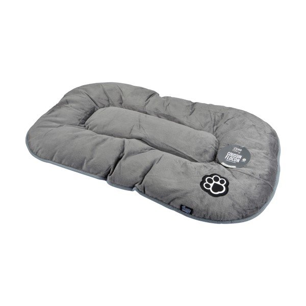 Szürke velúr fekhely kutyáknak 107x62 cm Flakes – Love Story-image-2