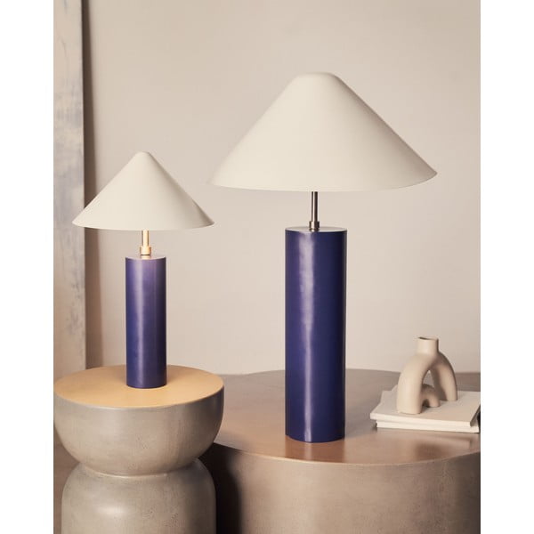 Sötétkék asztali lámpa fém búrával (magasság 42 cm) Shiva – Kave Home-image-2