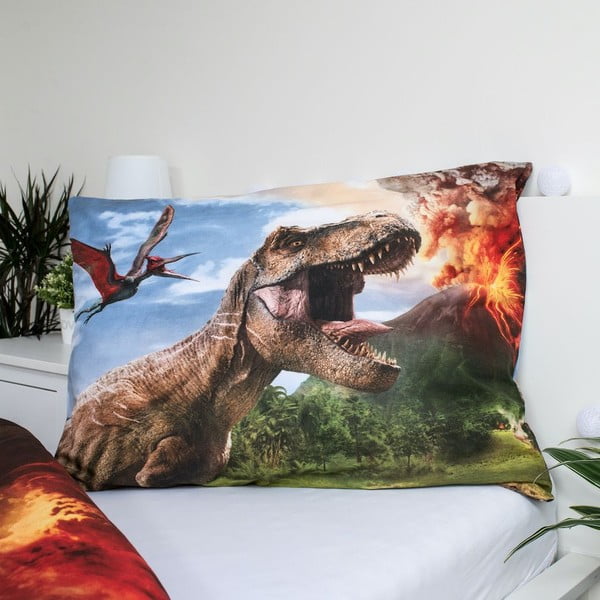 Egyszemélyes pamut gyerek ágyneműhuzat 140x200 cm Jurassic World "Volcano" – Jerry Fabrics-image-3