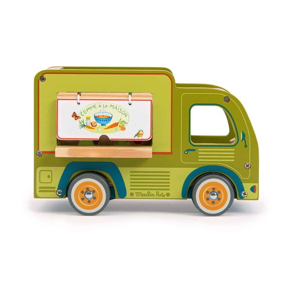 Fa játékautó La Grande Famille Food Truck  – Moulin Roty-image-1