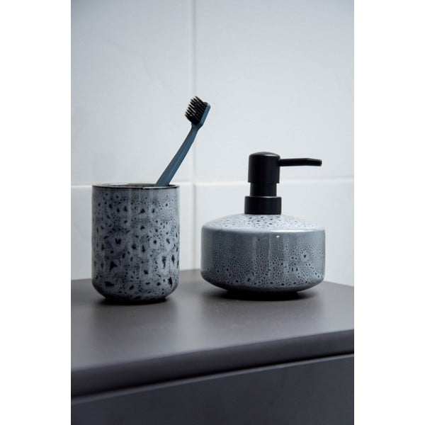 Oviedo szürke kerámia fogkefetartó pohár - Wenko-image-1