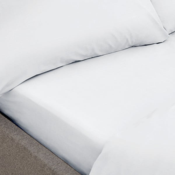 Organic fehér organikus pamut lepedő, 135 x 190 cm - Bianca-image-1