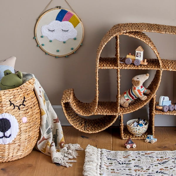 Többszintes gyerek rattan polc Elmar - Bloomingville Mini-image-1