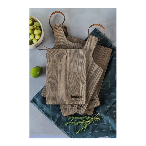 Fa szervírozó vágódeszka készlet 2 db-os 52,5 x 18 cm – Bonami Selection-image-4