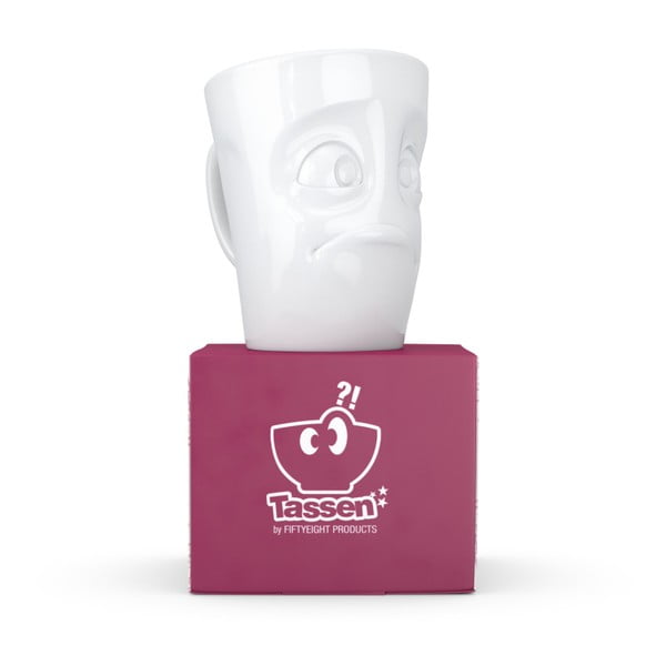 Fehér 'tanácstalan' porcelánbögre - 58products-image-3