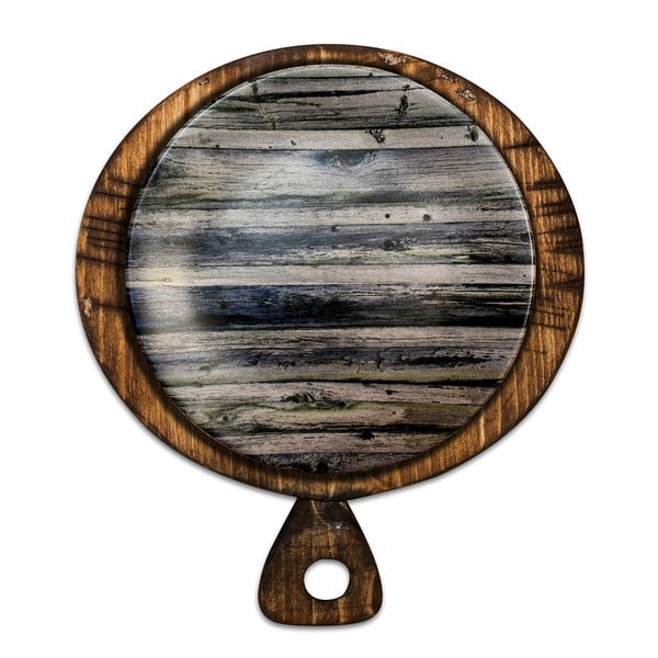 Wood kerámia tányér füllel, ⌀ 25 cm