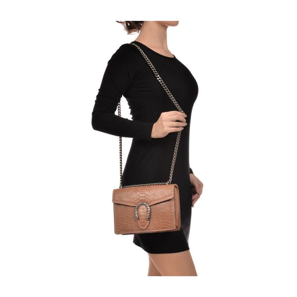 Fiona konyakbarna bőr borítéktáska - Renata Corsi-image-4