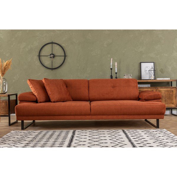 Narancssárga kanapé 239 cm Mustang – Balcab Home