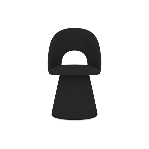 Fekete kárpitozott étkezőfotel Kalo – Makamii-image-1