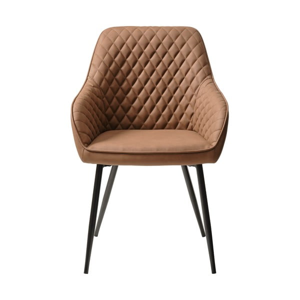 Téglavörös bőrutánzat étkezőszék Milton – Unique Furniture