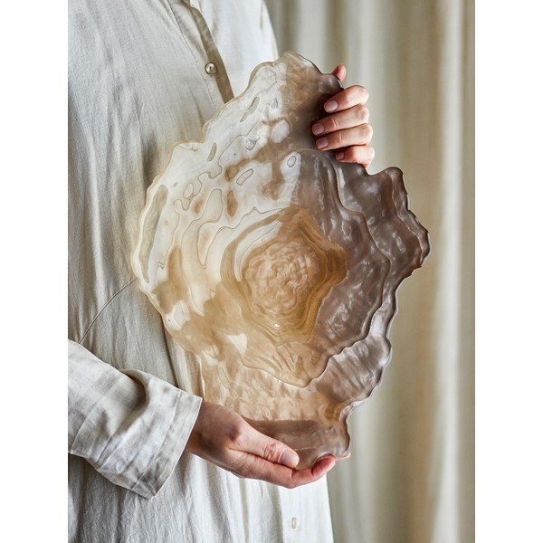 Üveg dekoratív tál 29x38 cm Aiku – Bloomingville-image-1