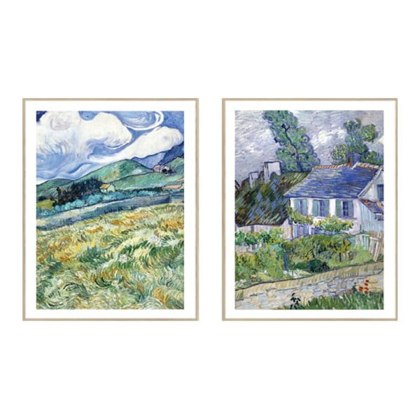 Reprodukciós kép szett 2 db-os 30x40 cm Van Gogh – knor