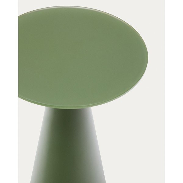 Kerek tárolóasztal üveg asztallappal ø 35 cm Wilshire – Kave Home-image-3