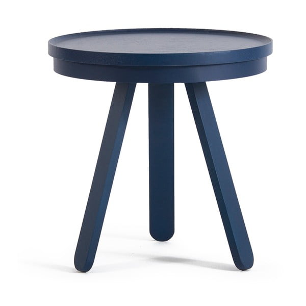 Batea S kék kőrisfa tárolóasztal, levehető tálcával - Woodendot