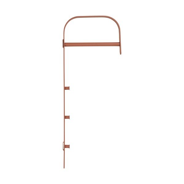 Konyakbarna fém fali ruhatartó állvány 30x80x3 cm Gresto – House Nordic-image-3