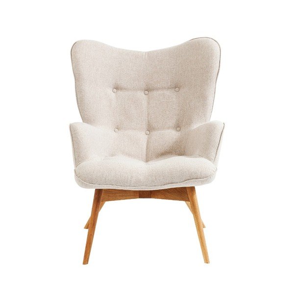 Vicky Ecru fehér fotel - Kare Design-image-1