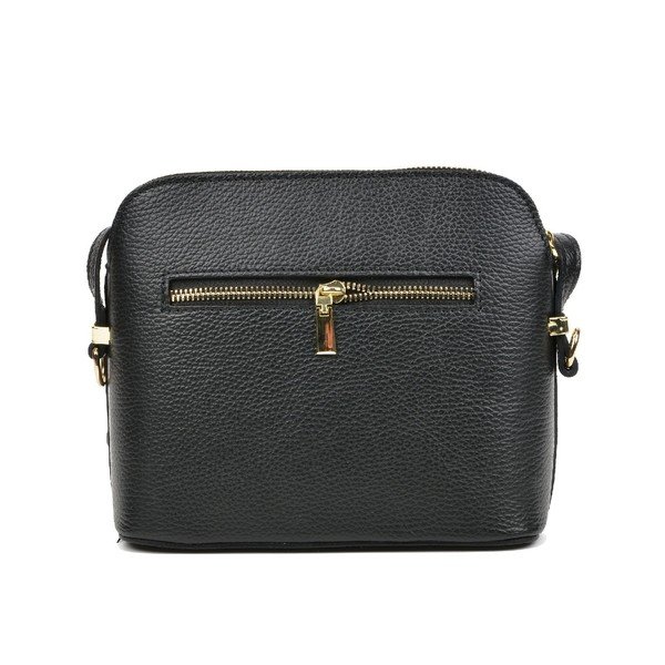Cosma fekete bőr válltáska - Mangotti Bags-image-1