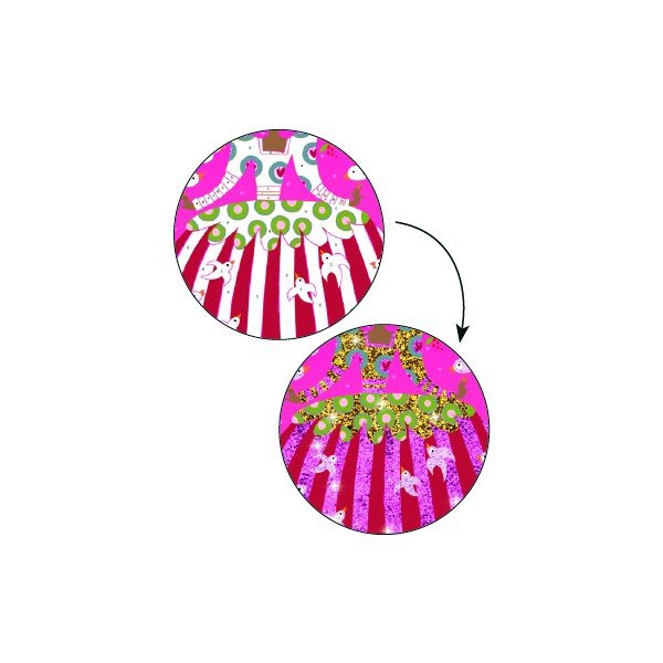 Csillogó táncos kreatív készlet homokkal - Djeco-image-2