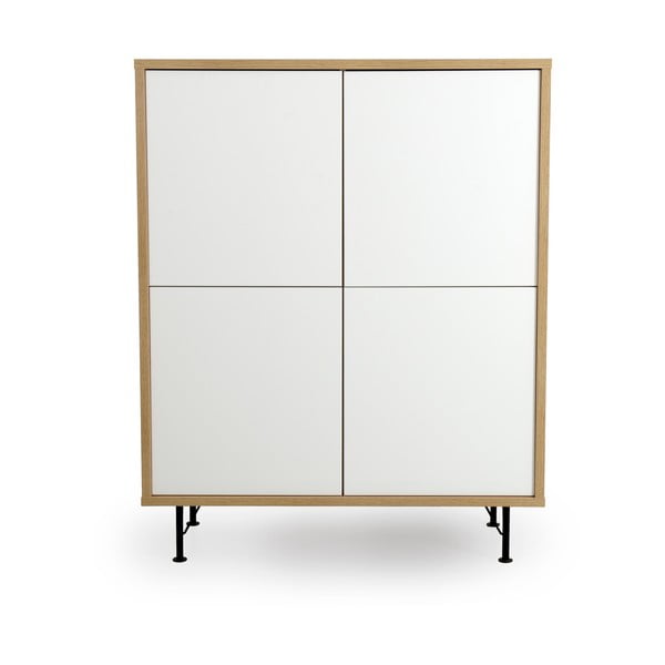 Flow fehér szekrény, 111 x 137 cm - Tenzo