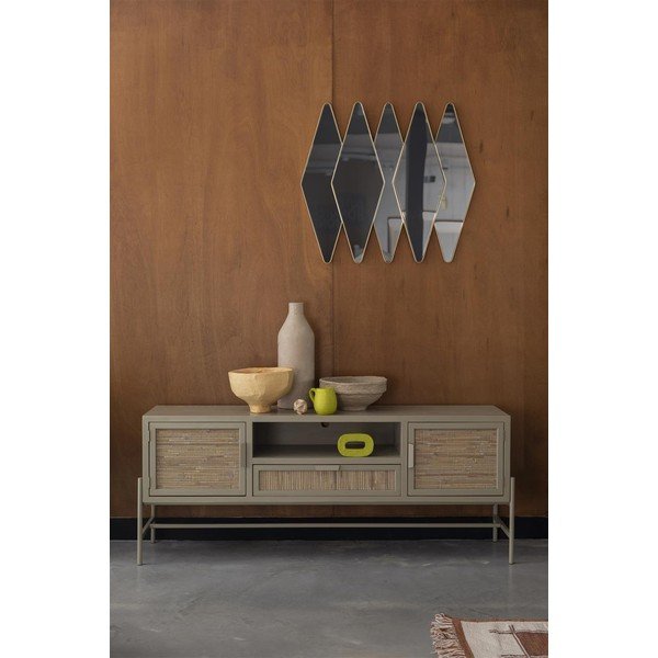 Fekete jegenyefenyő TV-állvány 148x60x38 cm Yasu – Dutchbone-image-1