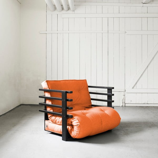 Funk Black/Orange kihajtható fotel - Karup