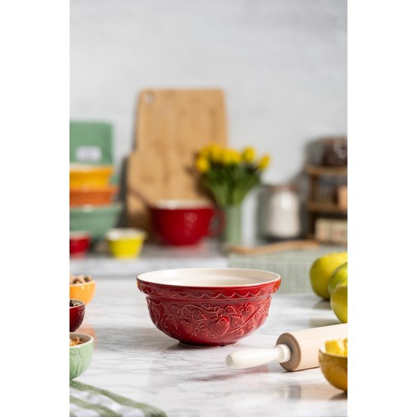 Piros kőedény tál ø 21 cm Fruits Strawberry – Mason Cash-image-1
