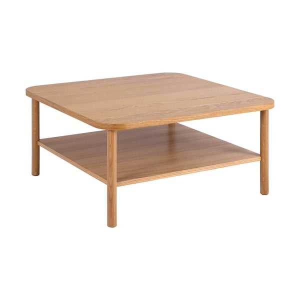 Natúr színű dohányzóasztal tölgyfa dekorral 90x90 cm Banbury – Actona-image-4