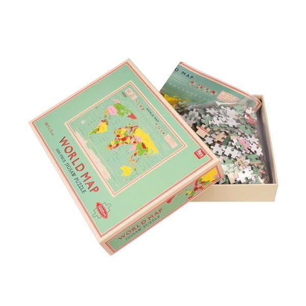 Puzzle (darabszám 1000) World Map – Rex London-image-2