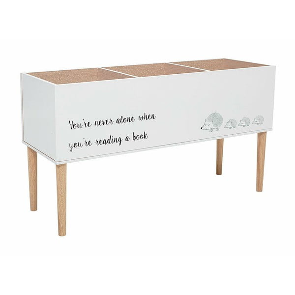 Fehér gyerek könyvespolc 90x50 cm Salam – Bloomingville Mini-image-3