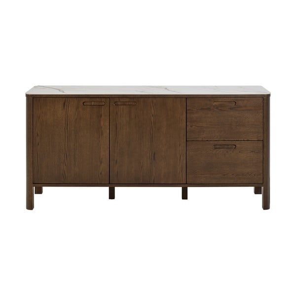 Barna komód tölgyfa dekorral 160x75x40 cm Southampton – Actona