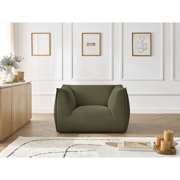 Zöld kordbársony fotel Giorgia – Bobochic Paris-image-4