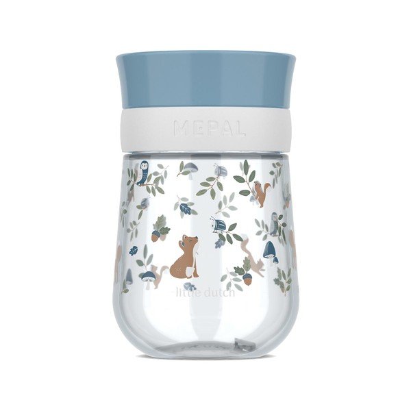 Világoskék műanyag gyerek bögre 300 ml Forest Friends – Mepal