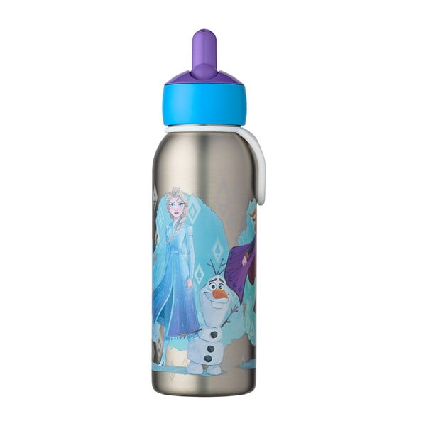 Ezüstszínű rozsdamentes acél gyerek ivópalack 350 ml Frozen 2 – Mepal-image-2