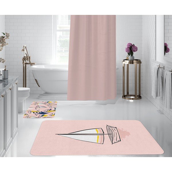 Rózsaszín fürdőszobai kilépő szett 2 db-os  – Oyo Concept-image-2