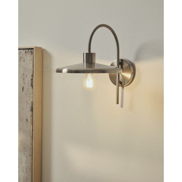 Ezüstszínű fali lámpa ø 27 cm Nuvira – Kave Home-image-1