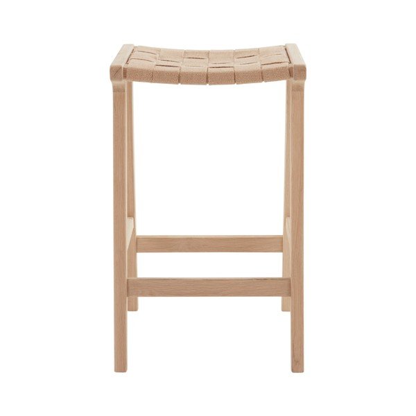 Natúr színű tölgyfa bárszék szett 2 db-os (ülésmagasság 65 cm) Norrebro – Jotex-image-2