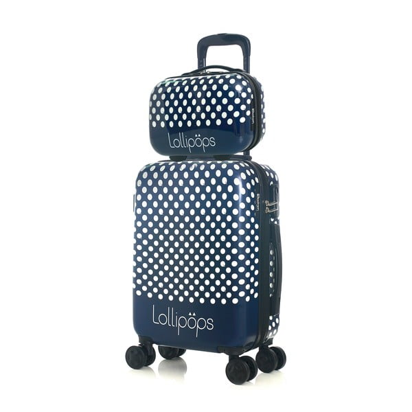 Penny kék gurulós bőrönd és kisbőrönd szett - Lollipops-image-4