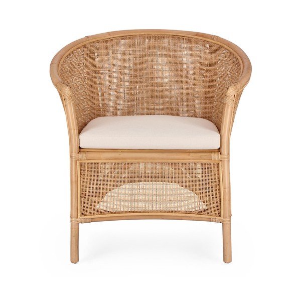 Natúr színű rattan kerti fotel Adelfa – Bizzotto-image-2