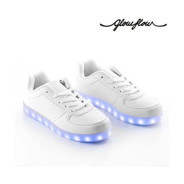 GlowFlow Trainers fehér világító LED cipő, méret 40 - InnovaGoods-image-2