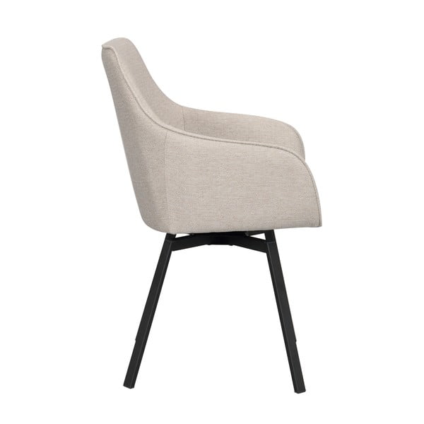 Bézs kárpitozott étkezőfotel szett 2 db-os Alison – Rowico-image-3