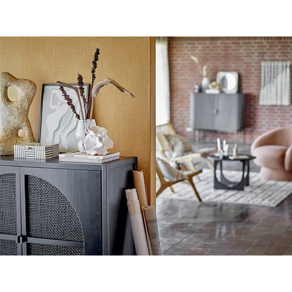 Fehér üveg váza Halim – Bloomingville-image-1