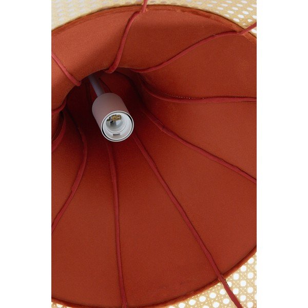 Narancssárga függőlámpa textil búrával ø 50 cm Mizia – Light & Living-image-1